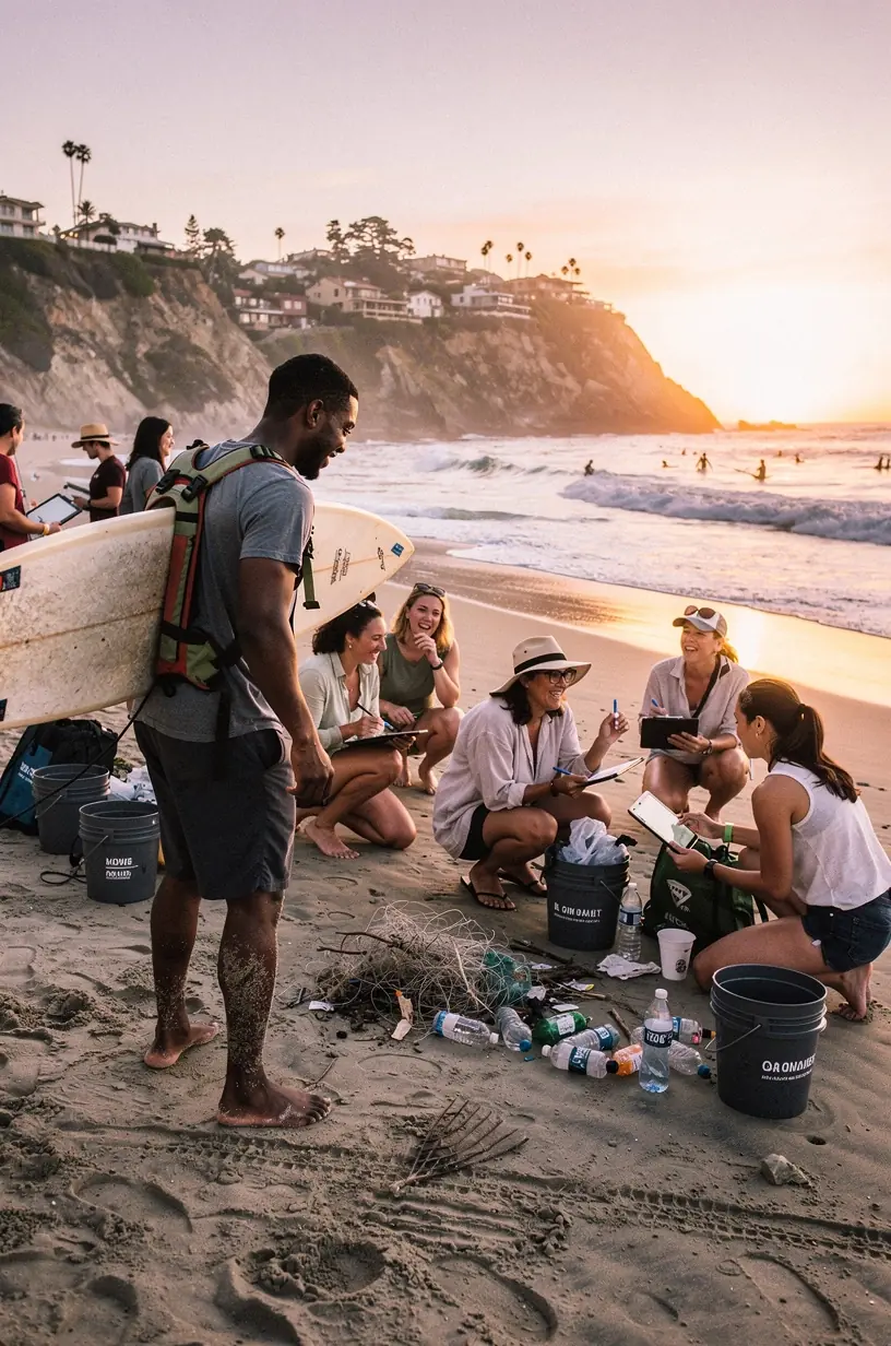 Community members collaborating on mapping techniques.