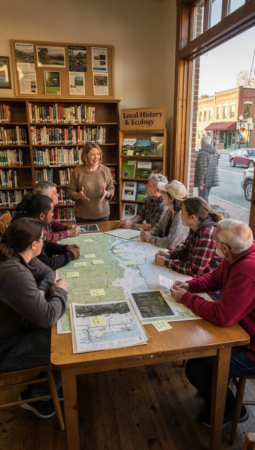 Visual representation of local ecosystem data benefits